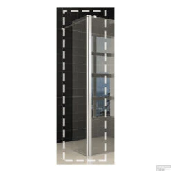 Wiesbaden Zijwand 30x200 Cm + Scharnierprofiel 10mm NANO Glas -Winkel Voor Badkamerdouchebenodigdheden zijwand wiesbaden 30x200 20.3842 shop