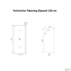 BWS Douchecabine Softclose 2.0 110x120 Cm Met Nisdeur En Zijwand 8mm Aluminium NANO Coating -Winkel Voor Badkamerdouchebenodigdheden zijwand 120 tech 2