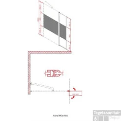 Zijwand Inloopdouche Athena Met Draaibaar Hoekpaneel Middenband 45x200 Cm 8 Mm NANO Glas -Winkel Voor Badkamerdouchebenodigdheden zijwand inloopdouche athena met draaibaar hoekpaneel middenband 45x200 cm 8 mm nano glas tec